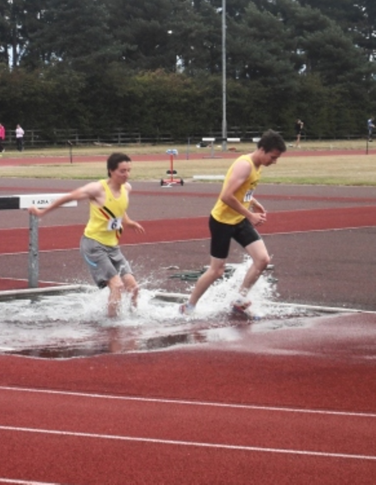 Josh Carr on his 3k Steeplechase debut at the Midland T&F League meeting at Stourport 14.8.2011